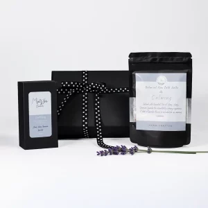 Bath Salts and Pure Essential Oil Blend Duo Gift Box