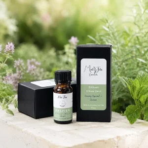 Mai Joie Enliven pure essential oil blend with Rosemary, Peppermint and Geranium
