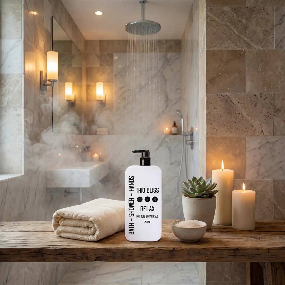 Trio Bliss Relax - Hands - Bath - Shower