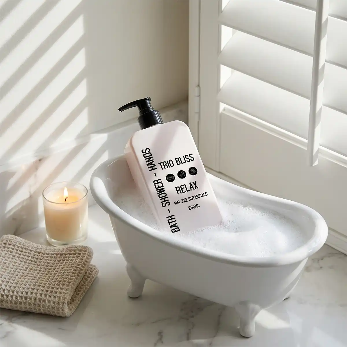 Trio Bliss Relax - Hands - Bath - Shower