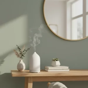 Ceramic Essential Oil Diffuser 100ml Ultrasonic LED