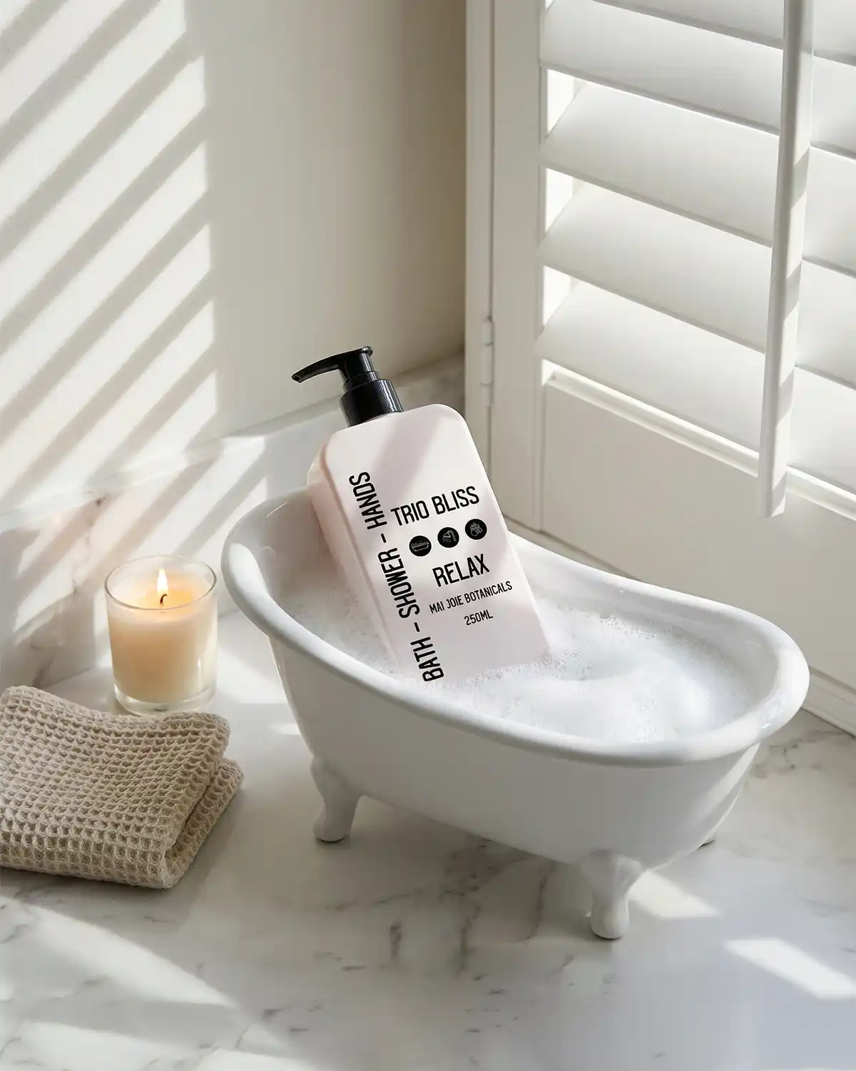 Trio Bliss Relax - Hands - Bath - Shower Trio Bliss Relax - Hands - Bath - Shower